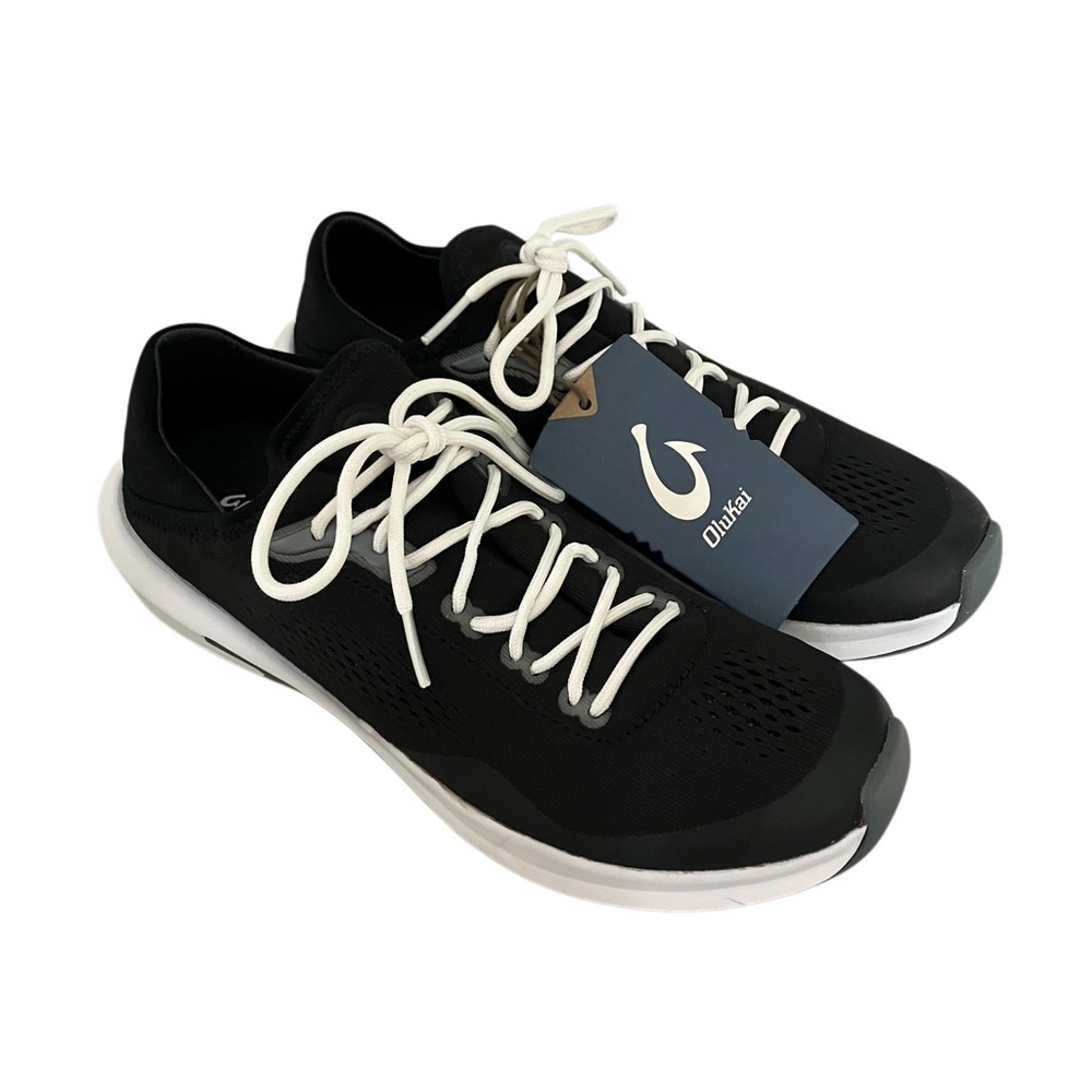 Olukai Women's Kaholo Athletic Shoes Black NWT Size 9.5 $130 - Picture 6 of 12